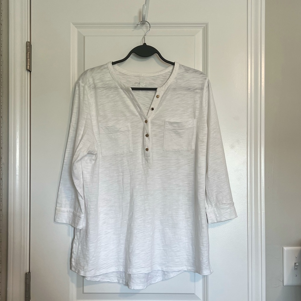 Chico’s U.S Size Medium Short-Sleeve Cotton/ Modal Tee *Never Worn*